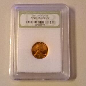 1961 Lincoln 1 cent DCAM proof